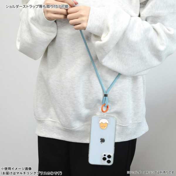 サンリオ マルチリングプラス ぐでたま SANG-417GU スマホリング ストラップホルダー 落下防止 スマホアクセサリー キャラクター グッズ 挟むだけ 便利 持ちやすい サンリオ正規ライセンス品