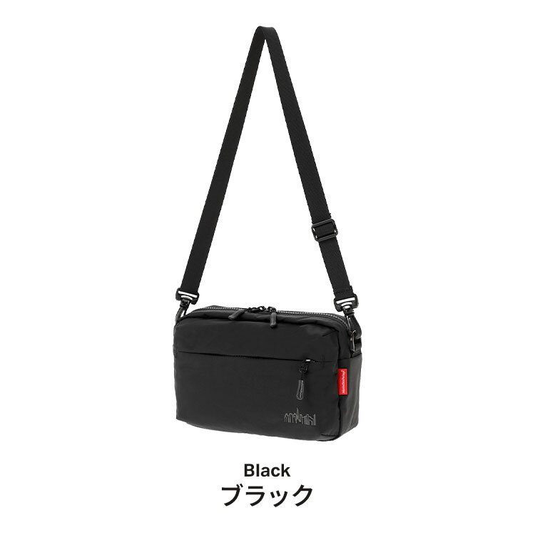 マンハッタンポーテージ ショルダーバッグ Manhattan Portage メンズ レディース 斜めがけ 軽量 ナイロンタッサー 撥水 A5 ペットボトル 収納 黒 ブラック おしゃれ シンプル ナイロンバッグ ミニショルダー ショルダーバック バッグインバッグ 大人 ブランド MP2445TS