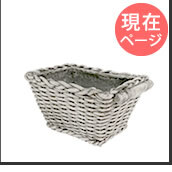 プランター おしゃれ アンティーク バスケット型 かご風 幅38.5cm 横長 植木鉢 鉢カバー マグネシウム 底穴あり 屋外 ベランダ 玄関 寄せ植え ガーデニング 石調 ホワイト 完成品 フラワーポット イングリッシュガーデン オールドバスケット