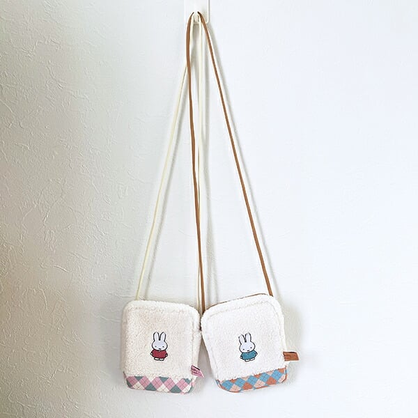 ミッフィー miffy どっとポーチ (ピンク) ショルダーバッグ MIFFY CHECKシリーズ