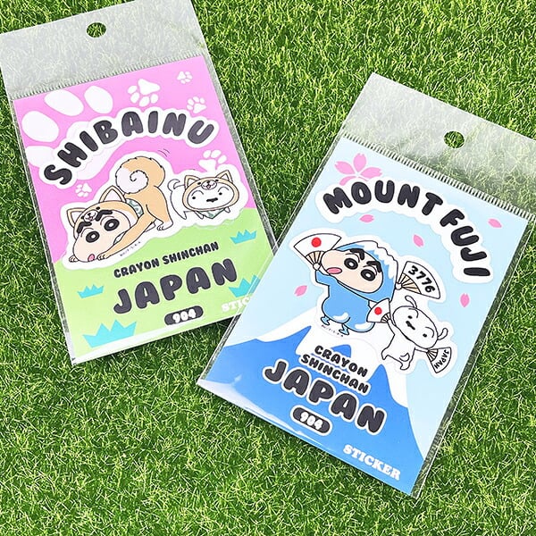 クレヨンしんちゃん 柴犬 ステッカー シール 文具 日本製
