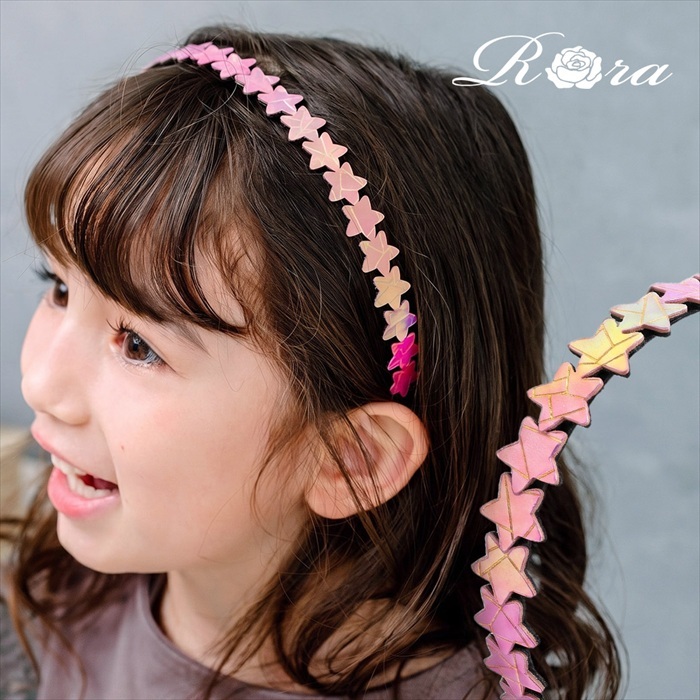 キッズ かわいい カチューシャ 通販 Rora きらきらん 星 髪飾り ヘッドドレス 女の子 こども 子供 小学生 女子 可愛い 入学式 卒園式 発表会 結婚式 七五三 ハレの日 プレゼント フォーマル キッズファッション