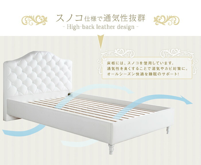 ベッド 寝具 マットレスセット PVCレザー ボタン締めデザイン ブラックマットレス ポケットコイル ブラックマットレスセット ホワイト 白 姫系 かわいい アンティーク調 ホテルライク 高級感 スノコ ベット 新生活 シングル
