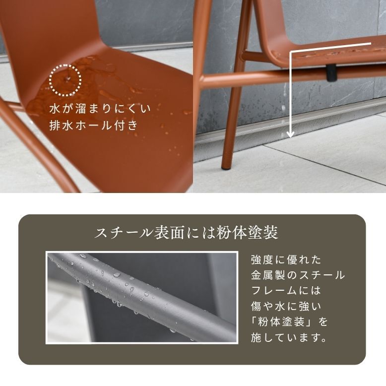 ガーデンファニチャー ガーデンチェアセット 2人用 屋外家具 バルコニー シンプル テラス チェア クッション テーブル 庭 ブラウン グレー ブラック リト バルコニー3点セット
