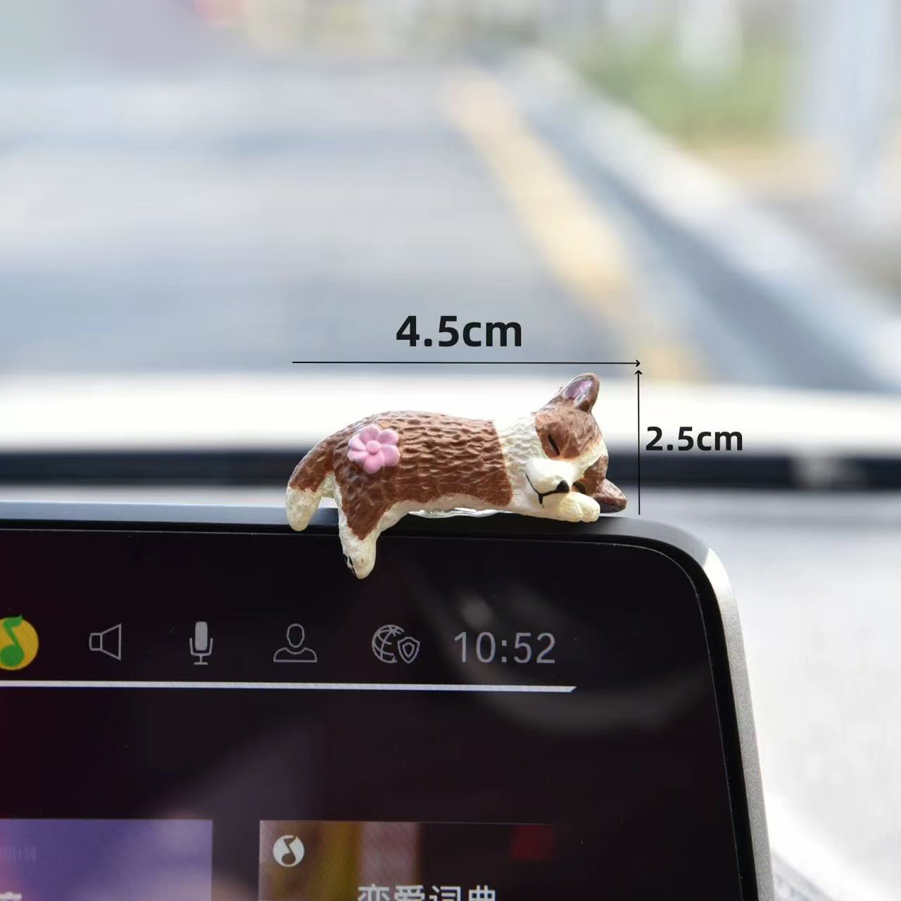 犬 置物 5個セット かわいい ミニチュア ドッグ オブジェ カートゥーン デスク 飾り 車内アクセサリー パソコン モニター 卓上 インテリア 雑貨 オフィス プレゼント