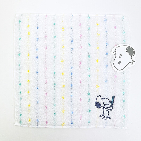 スヌーピー ミニタオル (Washing) ホワイト ハンカチ 西川 日本製 SNOOPY