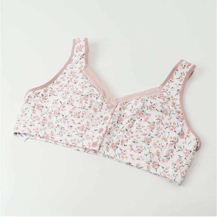 前開き ブラジャー 通販 前開きブラジャー ブラ ナイトブラ マタニティブラ 授乳ブラ フルカップ 前あき ボタン コットン 綿 吸汗性 通気性 フロントボタン ゆったり 着脱簡単