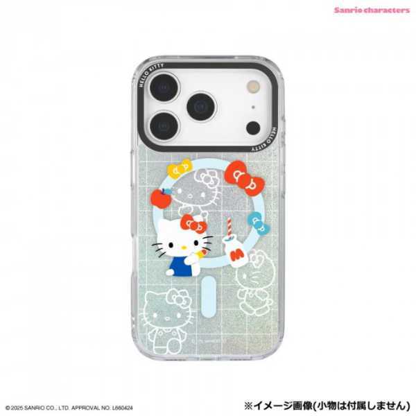 iPhone17 Pro ケース ハローキティ MagSafe 対応 サンリオ キャラクター スマホケース TPU クリア 耐衝撃 ストラップホール付き おしゃれ かわいい サンリオ正規ライセンス品