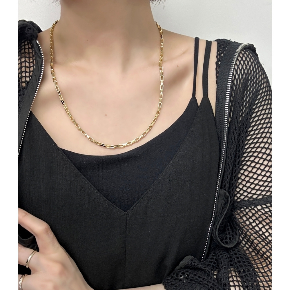正規品 1AR by UNOAERRE ウノアエレ ショッパー付き チェーンネックレス レディース ユニセックス 喜平 ネックレス イエローゴールド 真鍮 イタリア製 ブランドジュエリー ギフト プレゼント 誕生日 結婚記念日 成人 卒業 入学