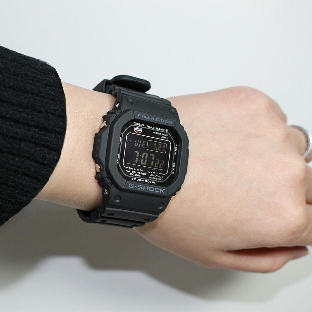 【レビューで延長保証 11年】カシオ CASIO G-SHOCK G-ショック 電波ソーラー GW-M5610U-1B DIGITAL 5600 SERIES ブラック メンズ デジタル 腕時計 ギフト プレゼント【海外正規品】送料無料