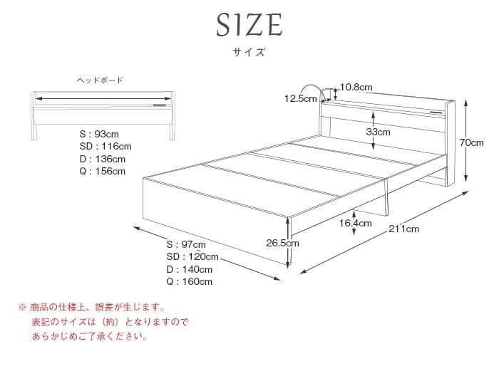 ベッド 寝具 マットレスセット 棚付き グレーマットレス デザイン ポケットコイルマットレスセット グレー コンセント付き 床下スペース ブラック ホワイト 宮付き モダン 新生活 北欧 ダブル