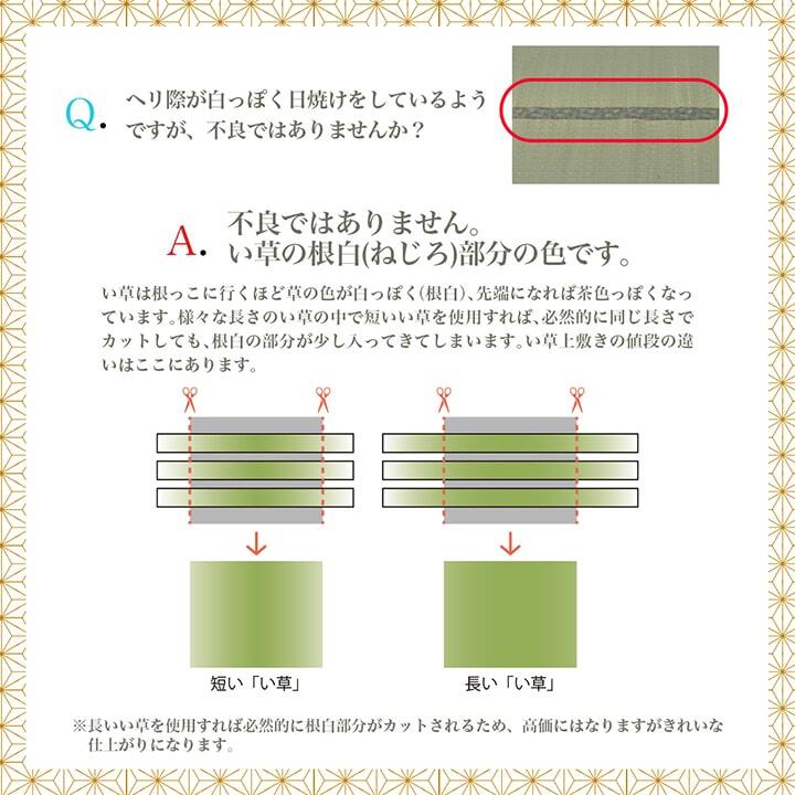 夏ラグ 夏用カーペット 上敷き ゴザ 敷詰 カーペット い草 自然素材 日本製 国産 消臭 抗菌防臭 麻の葉 レトロ 和 江戸間10畳 約435×352cm
