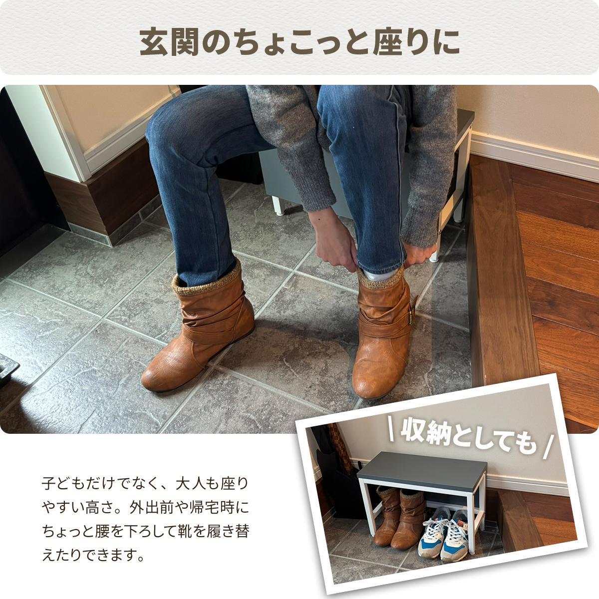 Noko 踏み台 キッズデスク NKKD0327 踏台 トイレの踏台 キッズ家具 韓国スタイル ポップ 角型 木製 トイトレ 子ども用デスク 入学祝い 新生活