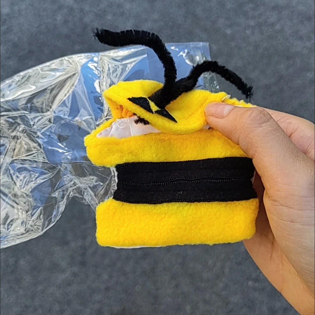 インコ 服 鳥用 コスチューム ミツバチ 着ぐるみ ペットウェア かわいい 仮装 コスプレ 小鳥 オカメインコ セキセイインコ 撮影 小物 おしゃれ 秋 冬 ハロウィン 記念写真 プレゼント