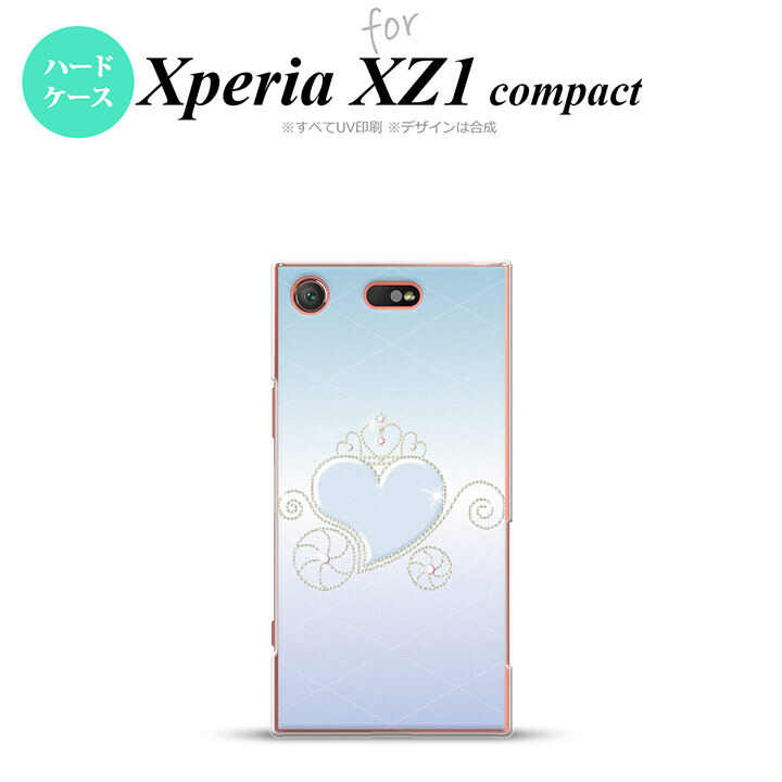 【SO02K】【スマホケース/スマホカバー】【エクスペリア XZ1】SO02K スマホケース Xperia XZ1 Compact SO-02K カバー エクスペリア XZ1 ハート(F) 青 nk-so02k-319【メール便送料無料】
