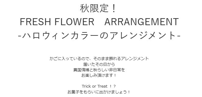 【ハロウィンカラーのアレンジメント】秋限定　ハロウィン 即日発送　レビューを書いて送料無料　生花 アレンジメント 誕生日に 花はおまかせ　ラウンドタイプ 生花 アレンジ　ブーケ プレゼント 父の日 誕生日 結婚祝い 記念日 お見舞 送別 新築祝い 母の日 敬老の日 ウエディング テーブル装花 御祝 出産 ホワイトデー お供え お中元 お歳暮