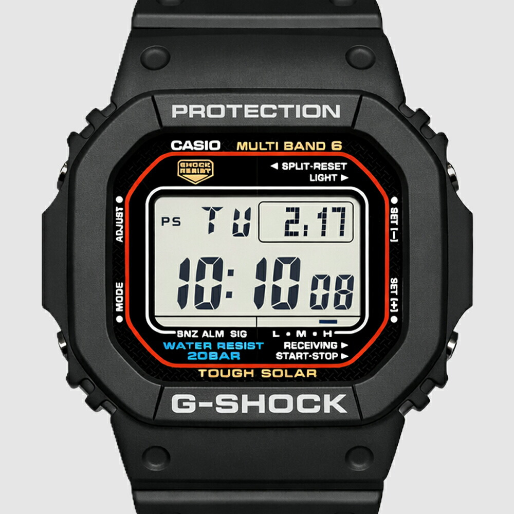 【レビューで延長保証 11年】カシオ CASIO G-SHOCK G-ショック 電波ソーラー  GW-M5610U-1 DIGITAL 5600 SERIES ブラック メンズ デジタル 腕時計 ギフト プレゼント【海外正規品】送料無料