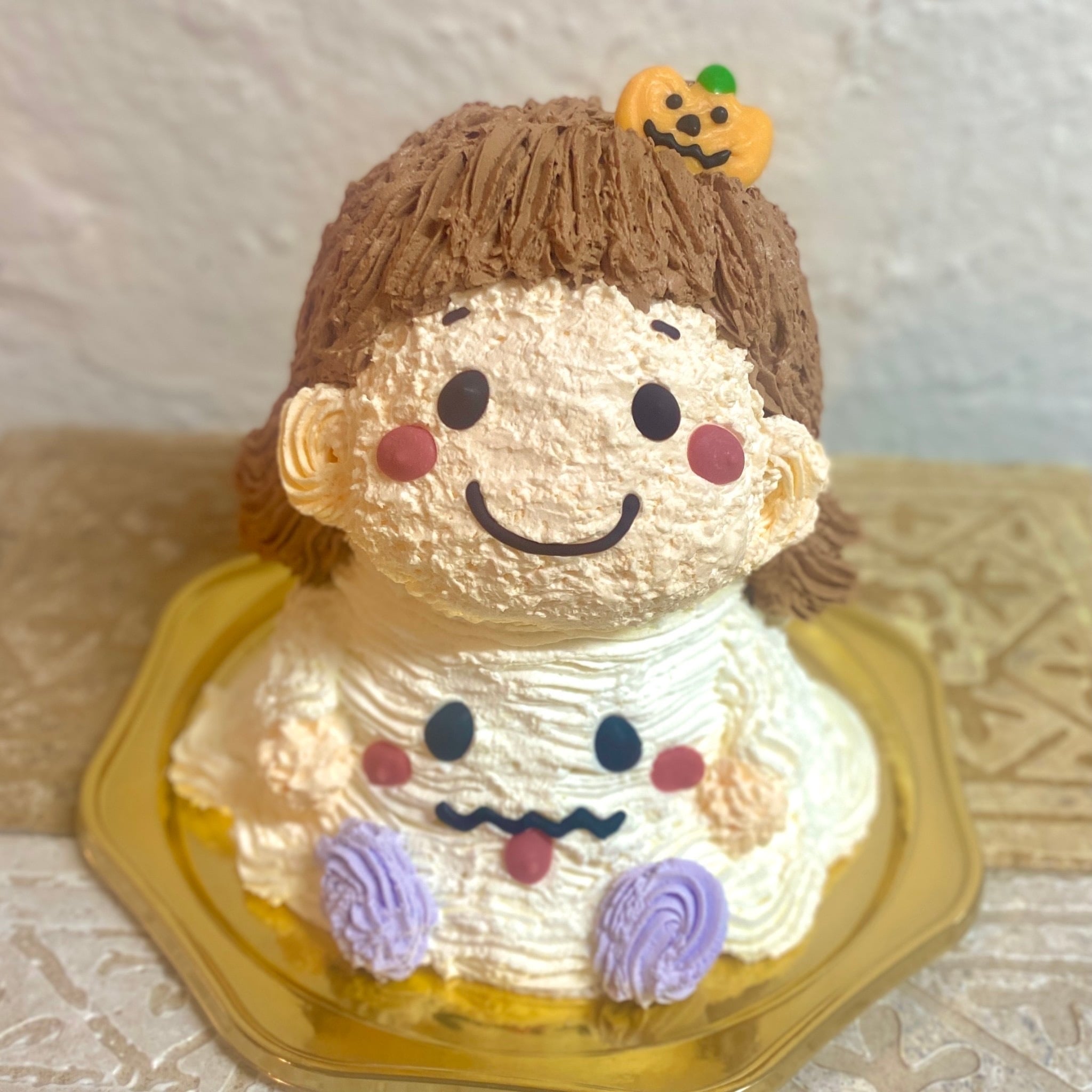 ハロウィンおばけの女の子の立体ケーキ 誕生日 可愛い ケーキ 立体 動物 女の子  子供 人気 プレゼント ハロウィン パーティー 10月