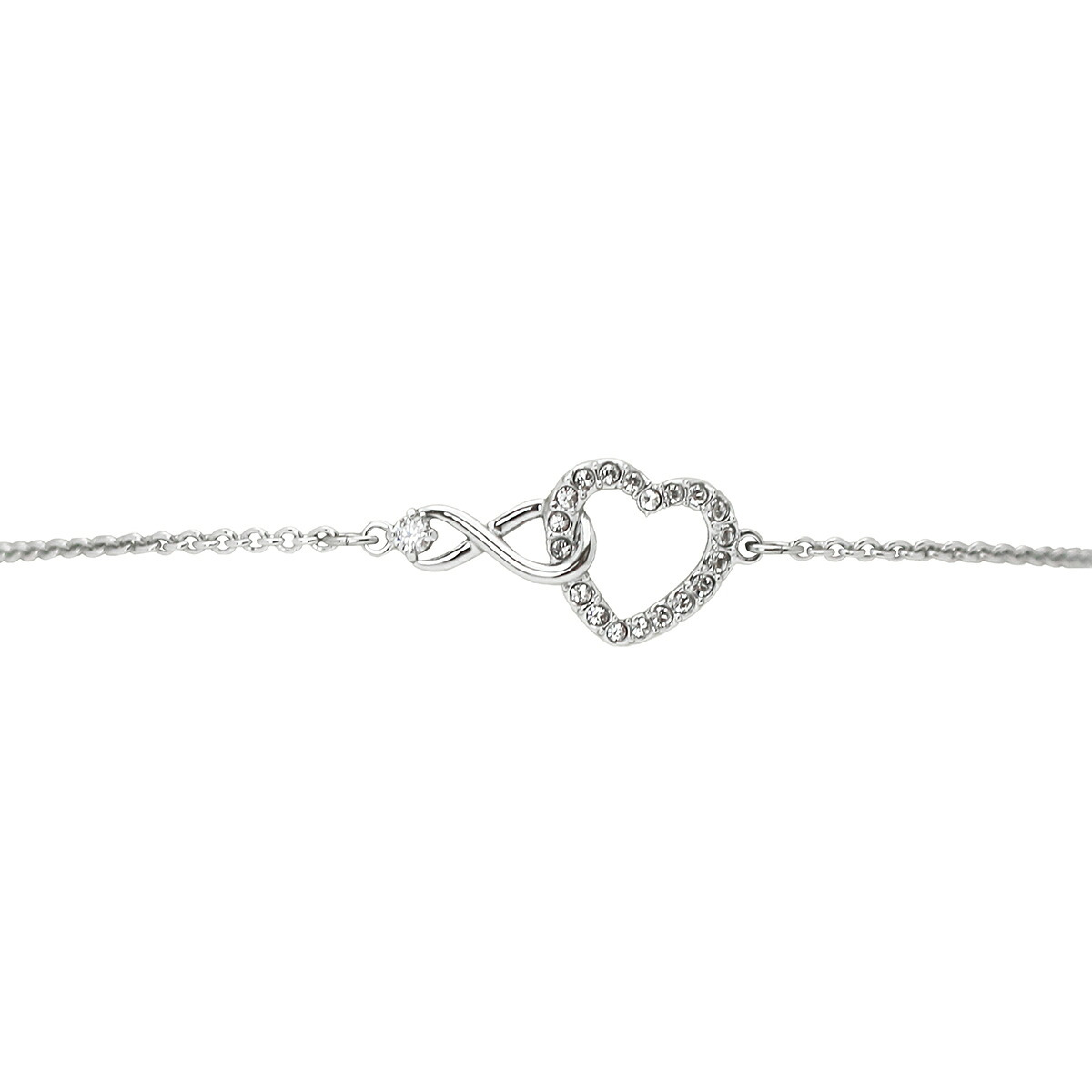 スワロフスキー SWAROVSKI Hyperbola ブレスレット 5524421  ホワイト レディース  インフィニティー ハート ジルコニア アクセサリー ジュエリー プレゼント【海外正規品】送料無料