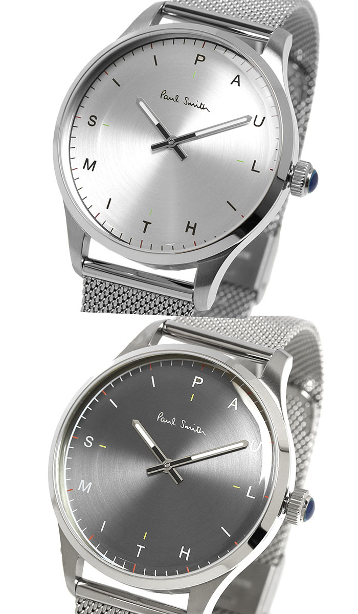 ポールスミス Paul Smith 腕時計 メンズ 41mm ステンレス クラシック ブランド 人気 ウォッチ ギフト プレゼント テンポ TEMPO グリーン グレー シルバー