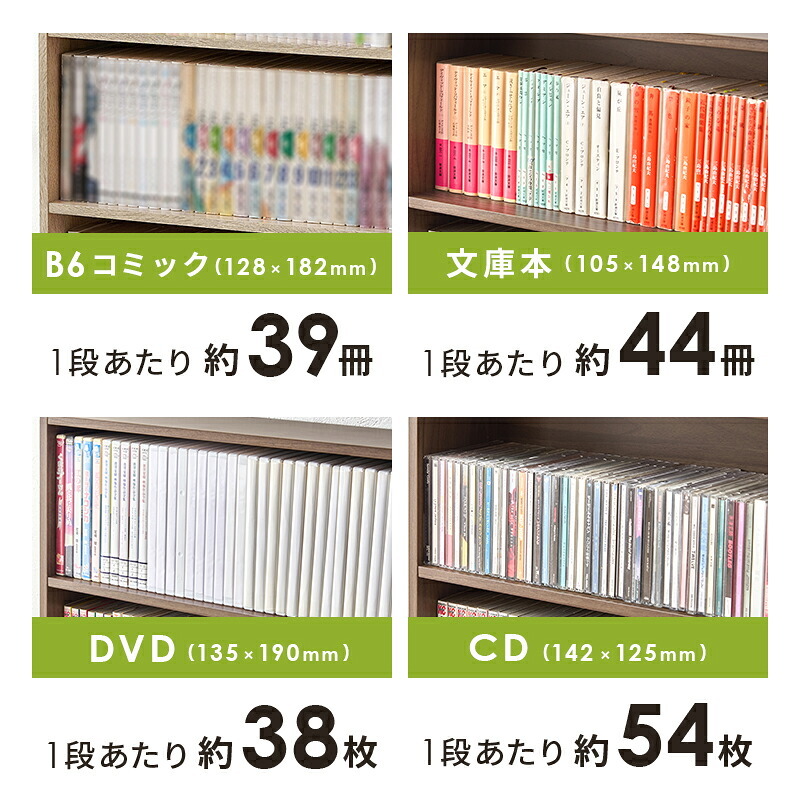 コミックラック (約)幅60×奥行17×高さ89cm (約)幅60×奥行17×高さ89cm/1個 省スペース スリム ナチュラル パーティクルボード 組立式 奥行スリムな省スペース設計 たくさん収納したい人にピッタリの2個セット ダークブラウン