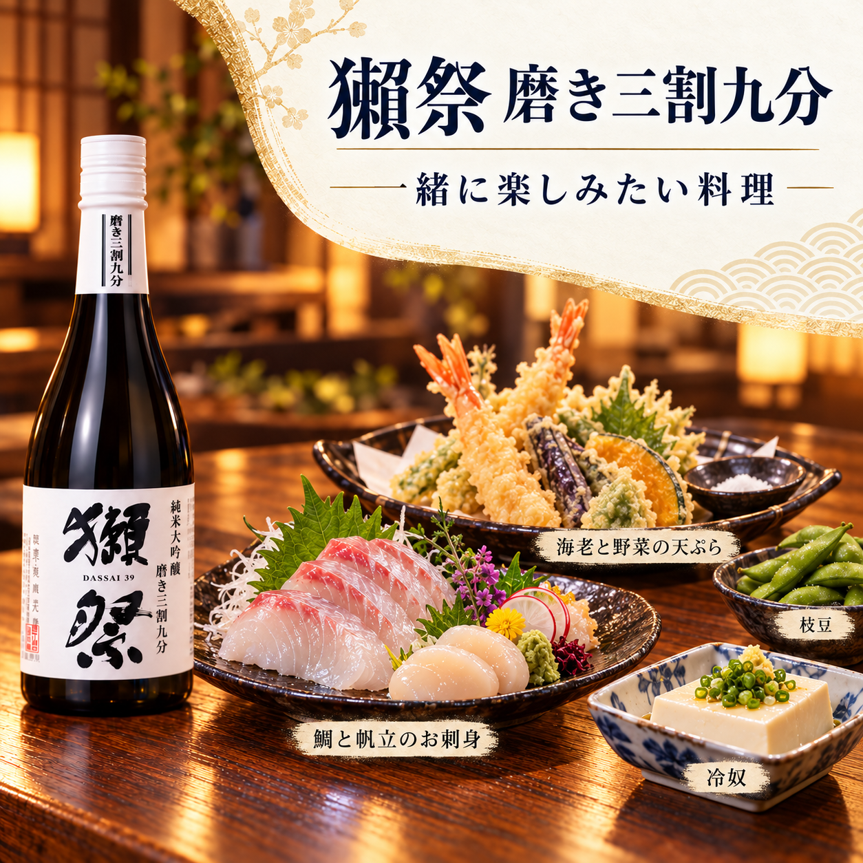 卒業 退職 名入れ ペアギフト SXX 酒セット 獺祭 磨き三割九分 純米大吟醸 720ml & 琉球ガラス 元祖 美ら海 ロックタンブラー 2点 木箱入り / プレゼント ギフト 夫婦 結婚 金婚式 銀婚式 退職 記念 誕生日 長寿 祝い ロックグラス