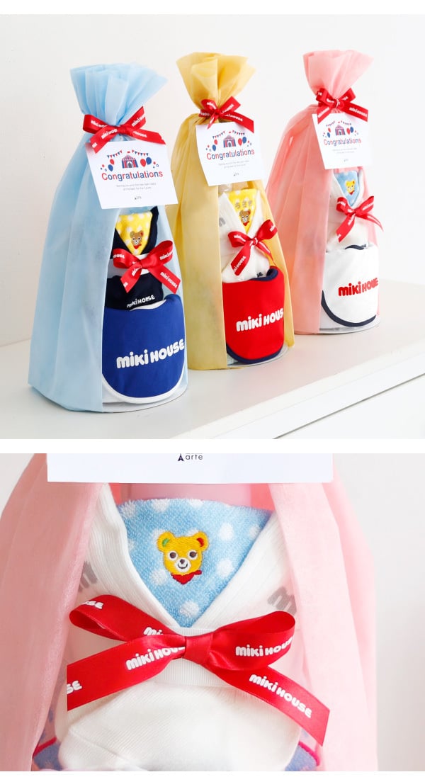 出産祝い おむつケーキ 男の子 女の子 ミキハウス mikihouse ソックス タオル スタイ よだれかけ 赤ちゃん ベビー かわいい おしゃれ ギフト 名入れ オムツケーキ 今治 日本製 ベビーシャワー 8000円 実用的 送料無料 ベビー用品 プレゼント 