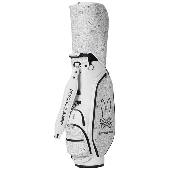 サイコバニー ゴルフ キャディバッグ カートキャディバッグ MONOTONE EDITION Psycho Bunny PBMG6BC3 お誕生日祝い お祝い 記念品 お父さん 父の日 彼氏 男性 30代 40代 50代 60代 母の日 お母さん 還暦祝い 敬老の日 彼女 人気プレゼント プレゼント