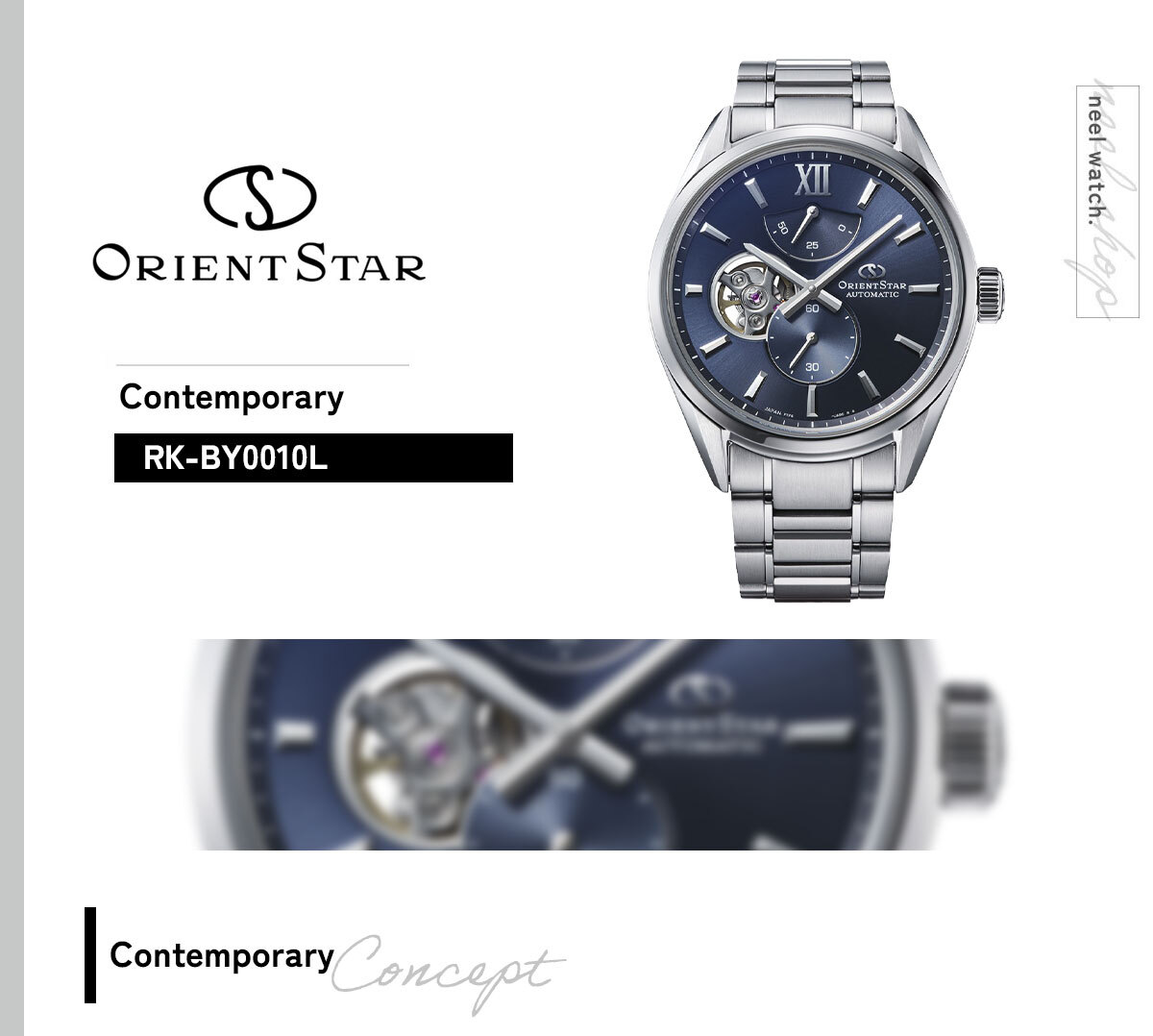 オリエントスター ORIENT STAR M34 F7 セミスケルトン 腕時計 メンズ 自動巻 機械式 日本製 RK-BY0010L【2025 新作】