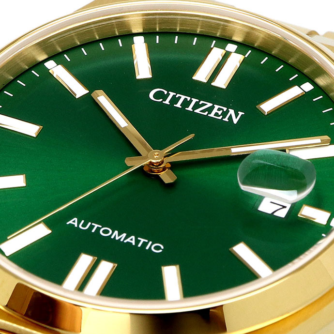 CITIZEN 腕時計 シチズン 時計 ウォッチ シチズン コレクション TSUYOSA Collection ツヨサ コレクション 自動巻き メカニカル グリーン ゴールド メンズ NJ0152-51X [並行輸入品]