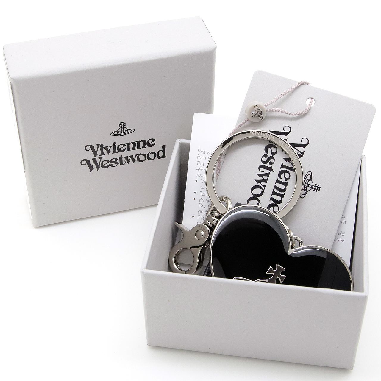ヴィヴィアンウエストウッド キーホルダー キーリング Vivienne Westwood メンズ レディース ブラック VW4281 (82030131W-OM0014-N403) 【ラッピング無料 誕生日 お祝い プレゼント ギフト 贈り物】