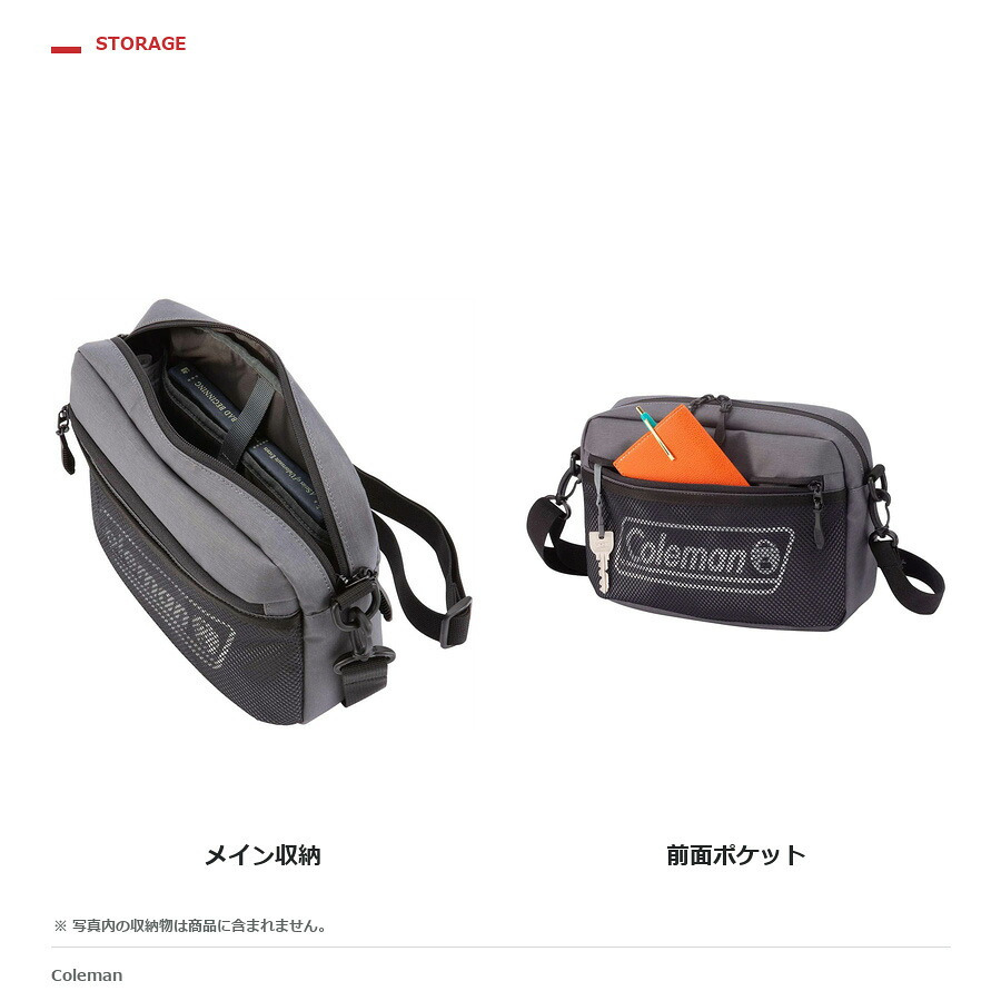 Coleman コールマン ショルダーバッグ 斜め掛け シールドショルダーポーチ  ユニセックス 男女兼用 普段使い 使いやすい コンパクト