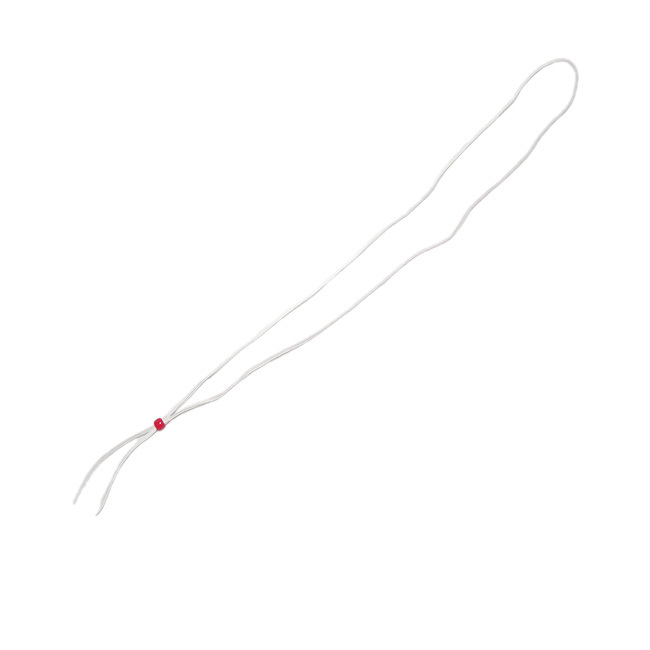 ビーズ 約5mm 100粒 ホワイトハーツ ダークレッド(濃赤色) 鹿革紐 約2mm×1000mm セット 手作りキット パーツ ハンドメイド チェコ産 parts72set