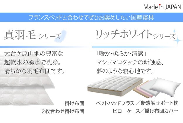 フランスベッド ツインサポートスプリングマットレス セミダブル 高密度連続スプリングマットレス 防ダニ 抗菌 防臭 寝具 日本製 国産 マットレスのみ ツインサポート