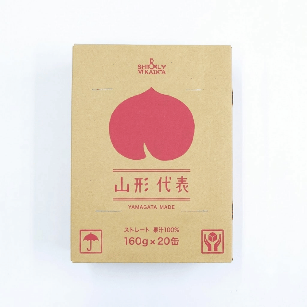 送料無料！無添加 ジュース 山形代表 もも りんご ら・ふらんす 160g 20本 or 40本 果汁100％