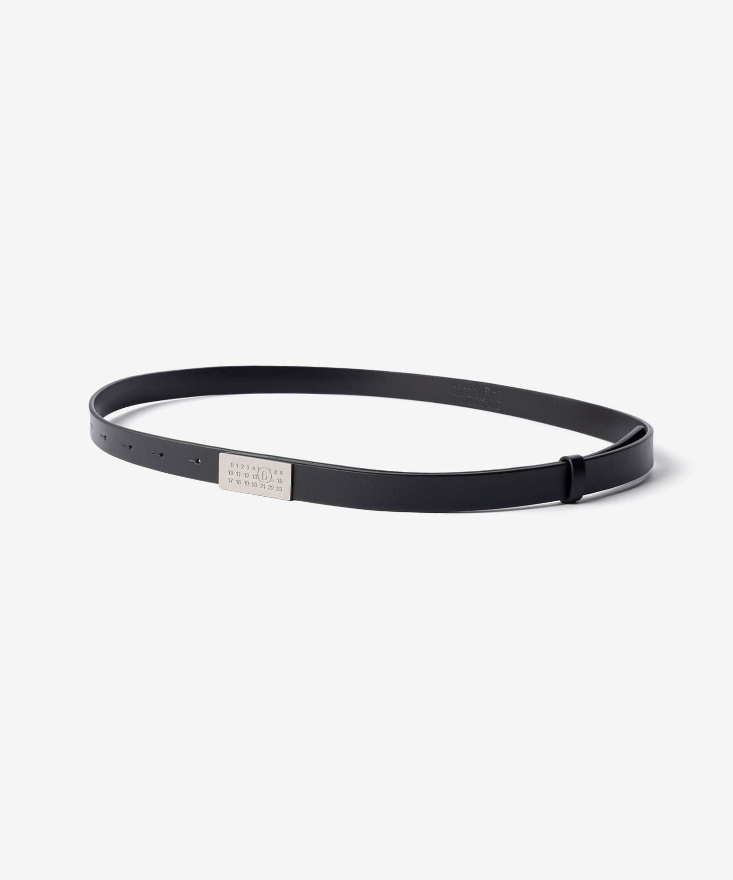 エムエム6 MM6 NUMERIC BELT MINI ミニ ニューメリック カーフスキン ベルト SA5TP0011 P9441 レディース ファッション小物 ブラック
