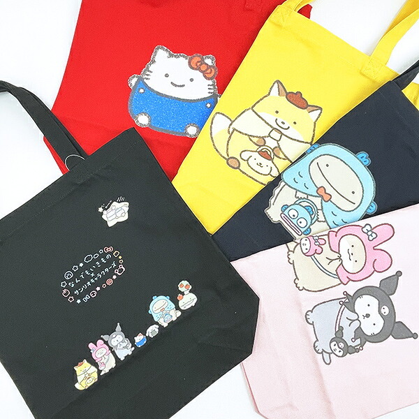 サンリオ ポムポムプリン × なんでもいきもの トートバッグ イエロー Sanrio 送料込み