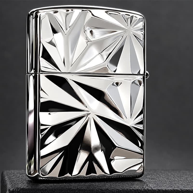 ZIPPO アーマー ASTRAL ECLAT ジッポ ライター かっこいい アストラル・エクラ ダイアノシルバー 両面加工 重厚 おしゃれ メンズ ギフト プレゼント
