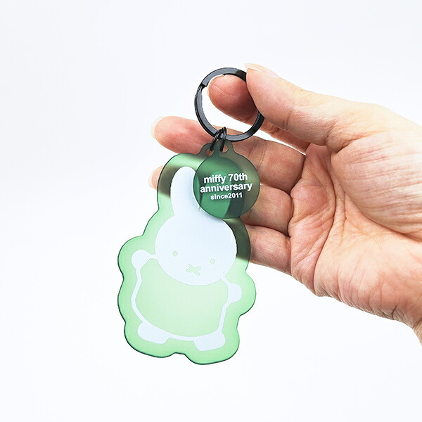 ミッフィー miffy 70th マット染色キーホルダー 2011年 70周年ヒストリー