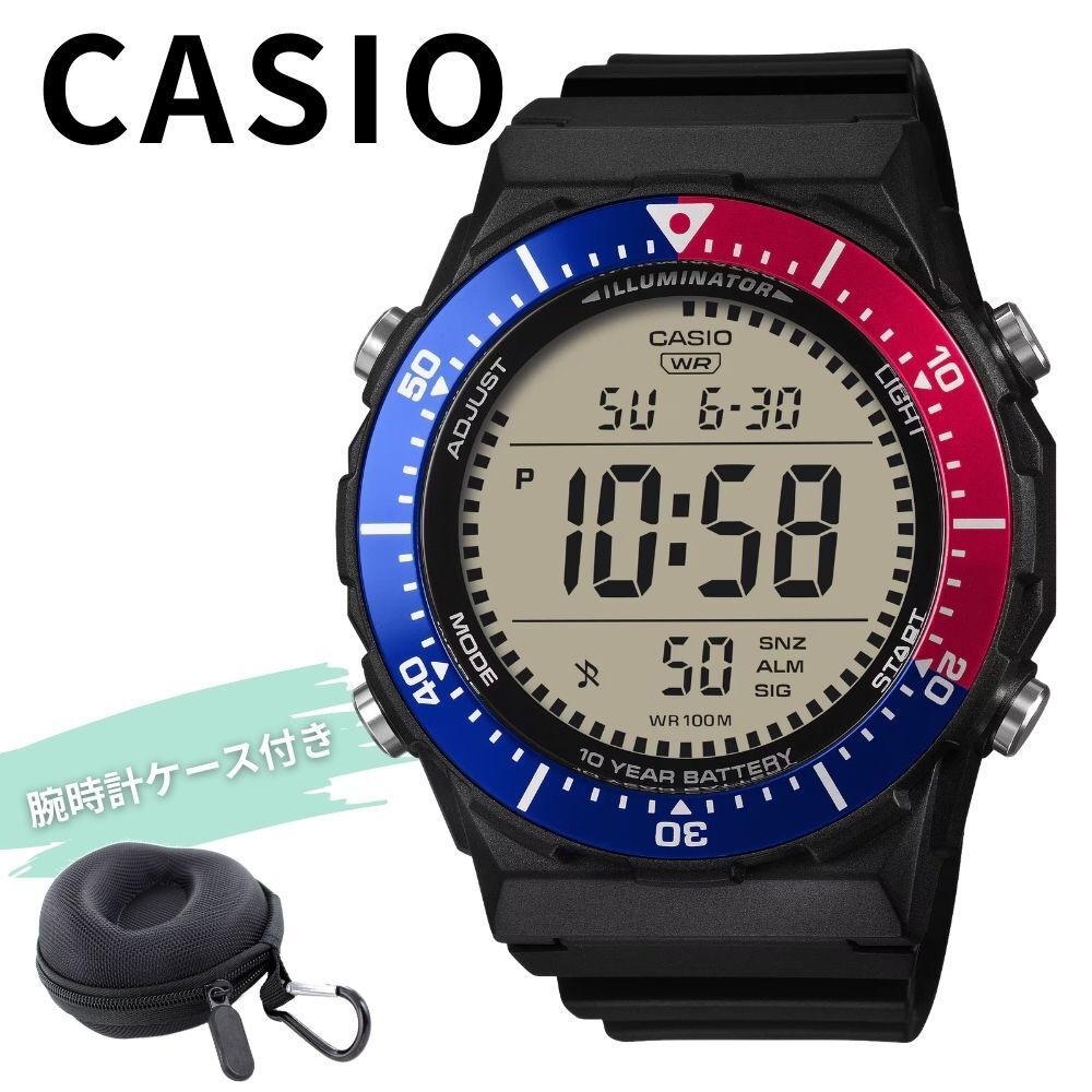 カシオ 腕時計 メンズ デジタル 10年電池 100m防水 見やすい 大画面 ビックケース スポーツウォッチ 多機能 CASIO 海外モデル 男性 プレゼント 成人 卒業 入学