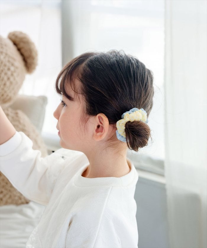 ヘアアクセサリー 通販 ミニシュシュ Rora パステルカラー 髪飾りヘアアクセ ヘアゴムセット キッズ女の子 子供子ども 姉妹お揃い プチギフト 卒園式入学式 フォーマル カジュアル ヘアアレンジ ブレスレット ツインテール