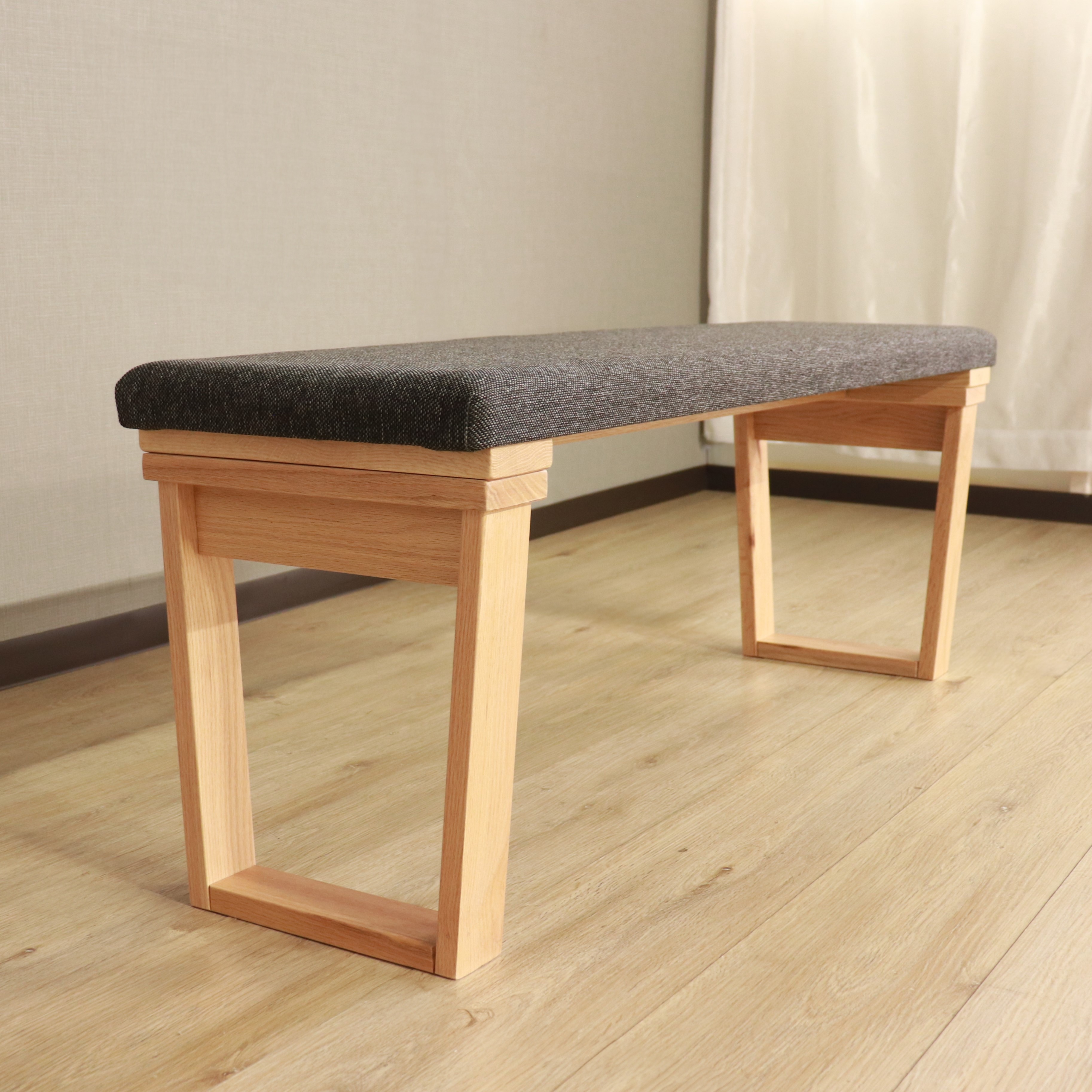 ダイニングベンチ ハイム レッドオーク 天然木 92cm・120cm ナチュラル・ブラウン W92xD35xH44cm / W120xD35xH44cm ベンチ 長椅子 食卓椅子 ダイニング 木製 ナチュラル ブラウン おしゃれ