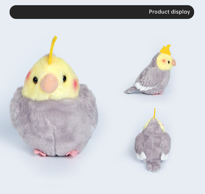 オカメインコ インコ ぬいぐるみ リアル 動物 アニマル ふわふわ かわいい 置物 インテリア 子供 おもちゃ ごっこ遊び 誕生日 プレゼント ギフト 癒し