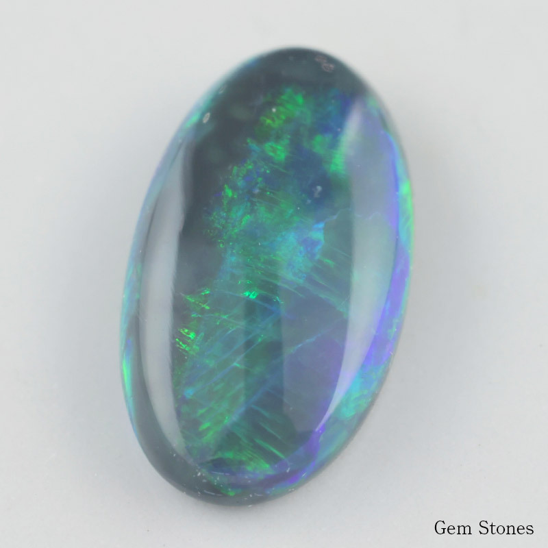 ブラックオパール 0.662ct ルース 裸石 宝石 イエロー グリーン レッド オレンジ ブラック オパール オーストラリア産  プレゼント 誕生石 10月 オリジナル ジュエリー コレクション