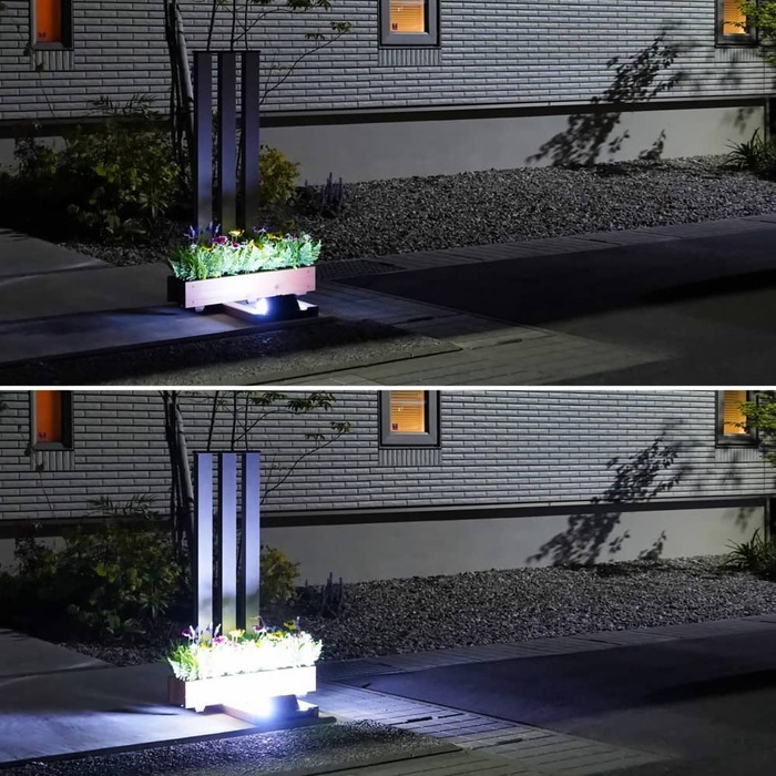 フラワースタンド アルミ製 屋外対応 LED 錆びに強い 高耐久 ソーラー式充電 侵入対策 フランプ ディスプレイ用 プランター置き おしゃれデザイン 安定感抜群 組立簡単 園芸用品 防水機能 花台 プランタースタンド ガーデンラック 園芸ラック 庭