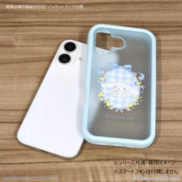 iPhone16 Pro ケース サンリオ シナモロール プランプフレーム ハイブリッド カバー 耐衝撃 TPU PC マット加工 キャラクター グッズ スマホケース かわいい おしゃれ サンリオ正規ライセンス品