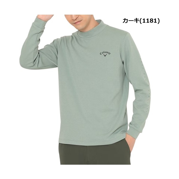 キャロウェイ ゴルフ メンズ ダブルニット長袖モックネックシャツ (MENS) Callaway Golf  C25233110 秋冬モデル お誕生日祝い お祝い 記念品 30代 40代 50代 60代 父の日 お父さん 還暦祝い 敬老の日 彼氏 人気プレゼント プレゼント