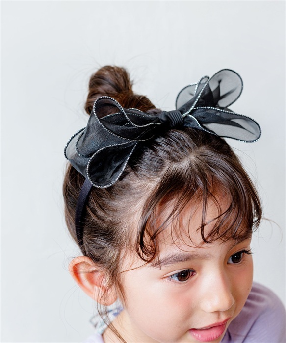 キッズ かわいい カチューシャ 通販 Rora オーガンジー 髪飾り ヘアアクセサリー こども 女子 子供 女の子 フォーマル カジュアル おしゃれ 可愛い プリンセス シアー 大人っぽい 透け感 キラキラ 上品 発表会 入学式 卒園式 結婚式