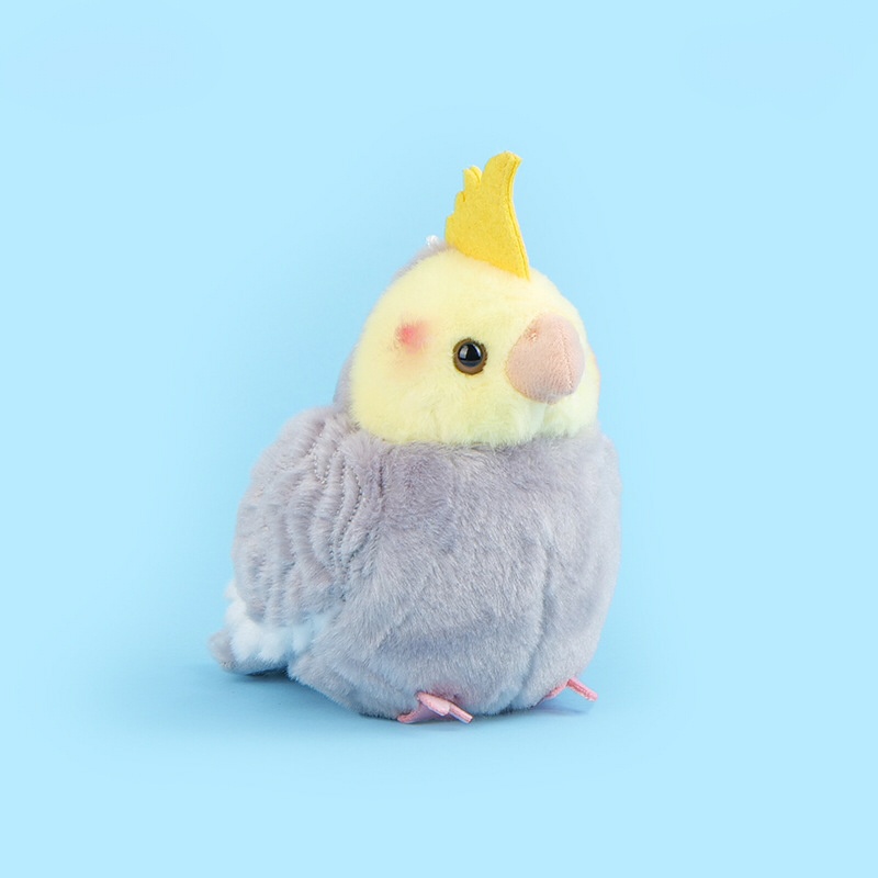 オカメインコ インコ ぬいぐるみ リアル 動物 アニマル ふわふわ かわいい 置物 インテリア 子供 おもちゃ ごっこ遊び 誕生日 プレゼント ギフト 癒し