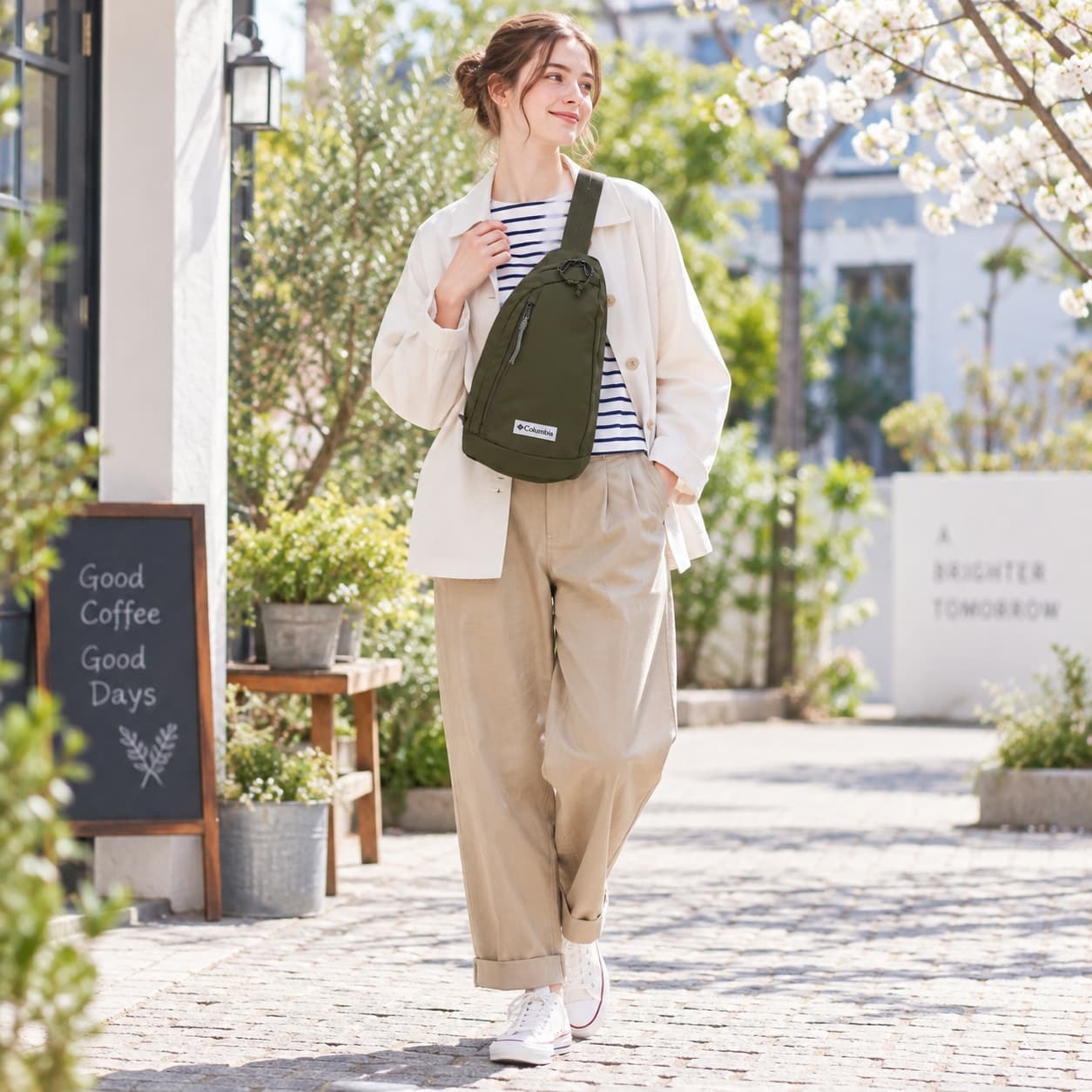 Columbia コロンビア ボディバッグ SunnysidePark ショルダー 斜め掛け かばん 鞄 バッグ 普段使い レディース メンズ ギフト プレゼント ブラック pu7287